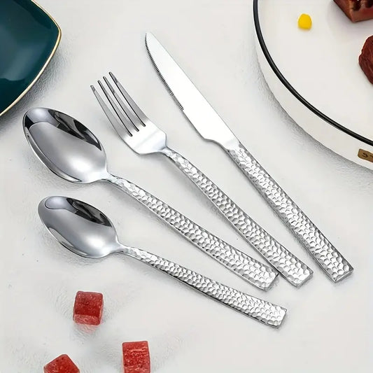 20-Piece Silverware Set for 4 - Stainless Steel Cutlery, Dishwasher Safe