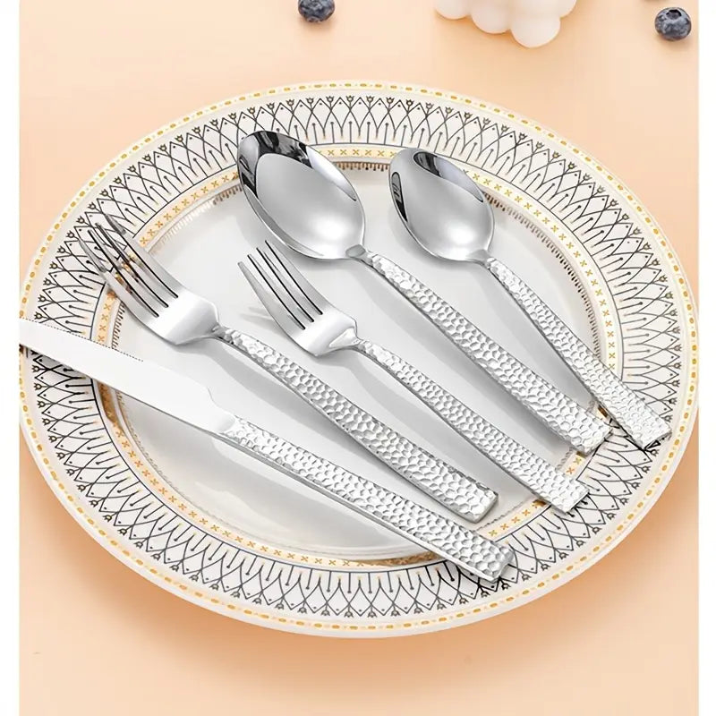 20-Piece Silverware Set for 4 - Stainless Steel Cutlery, Dishwasher Safe