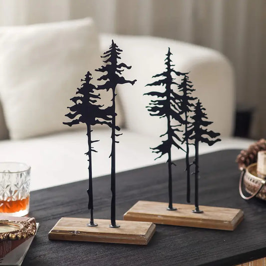 Metal Silhouette Ornaments - Whimsical Desktop Home Decor