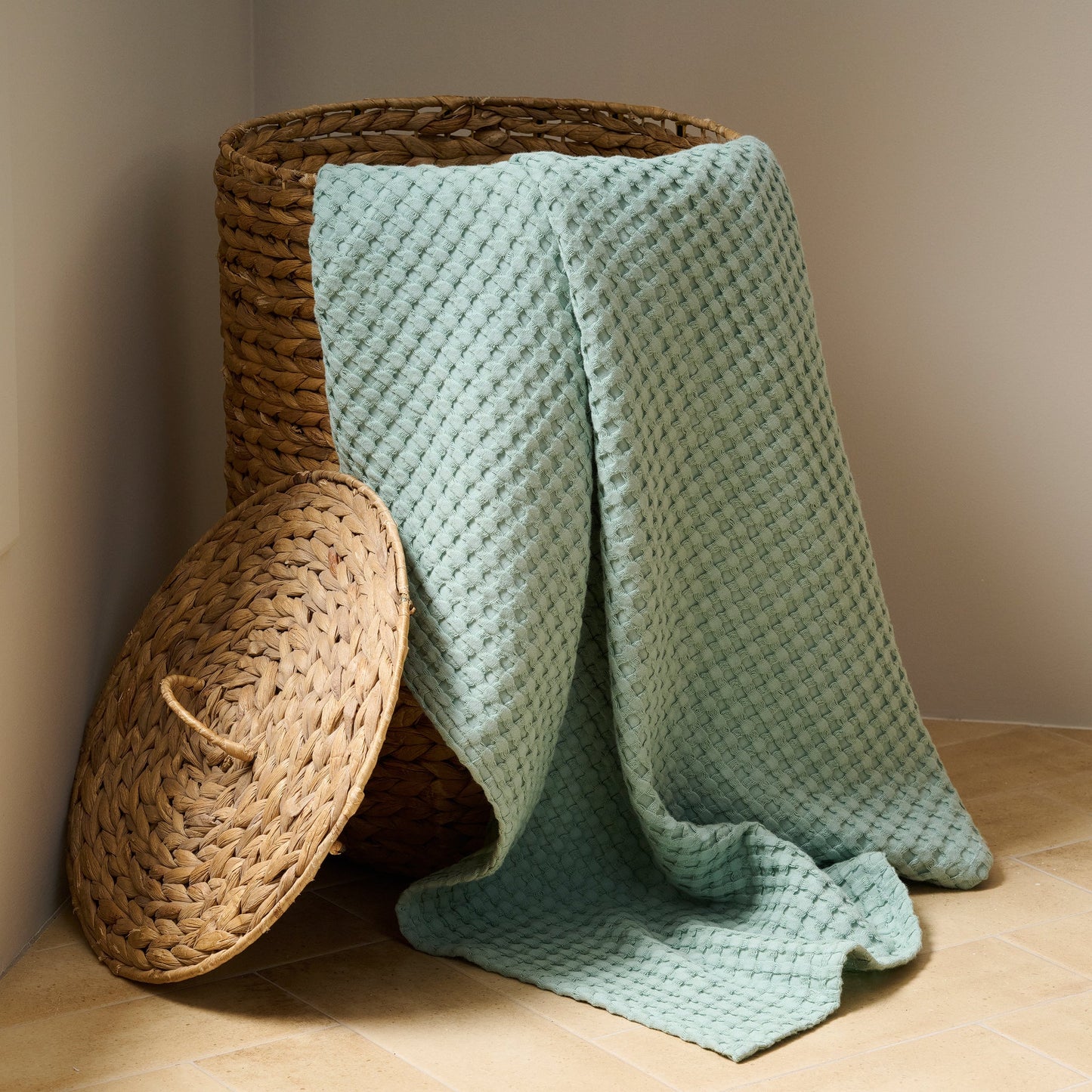 Chalk | Cotton | Waffle | XL Bath Towel