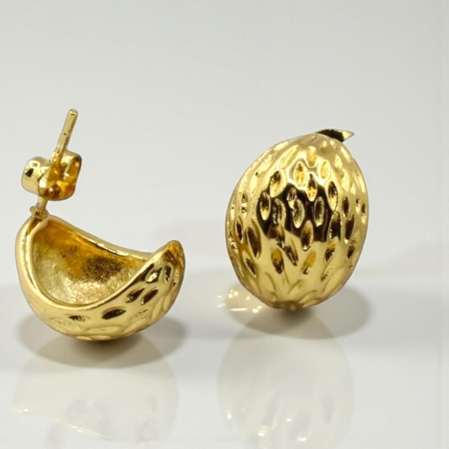Anti-Tarnish 18K Gold Plated Earrings – Hypoallergenic Set – Lightweight Fashion Jewelry