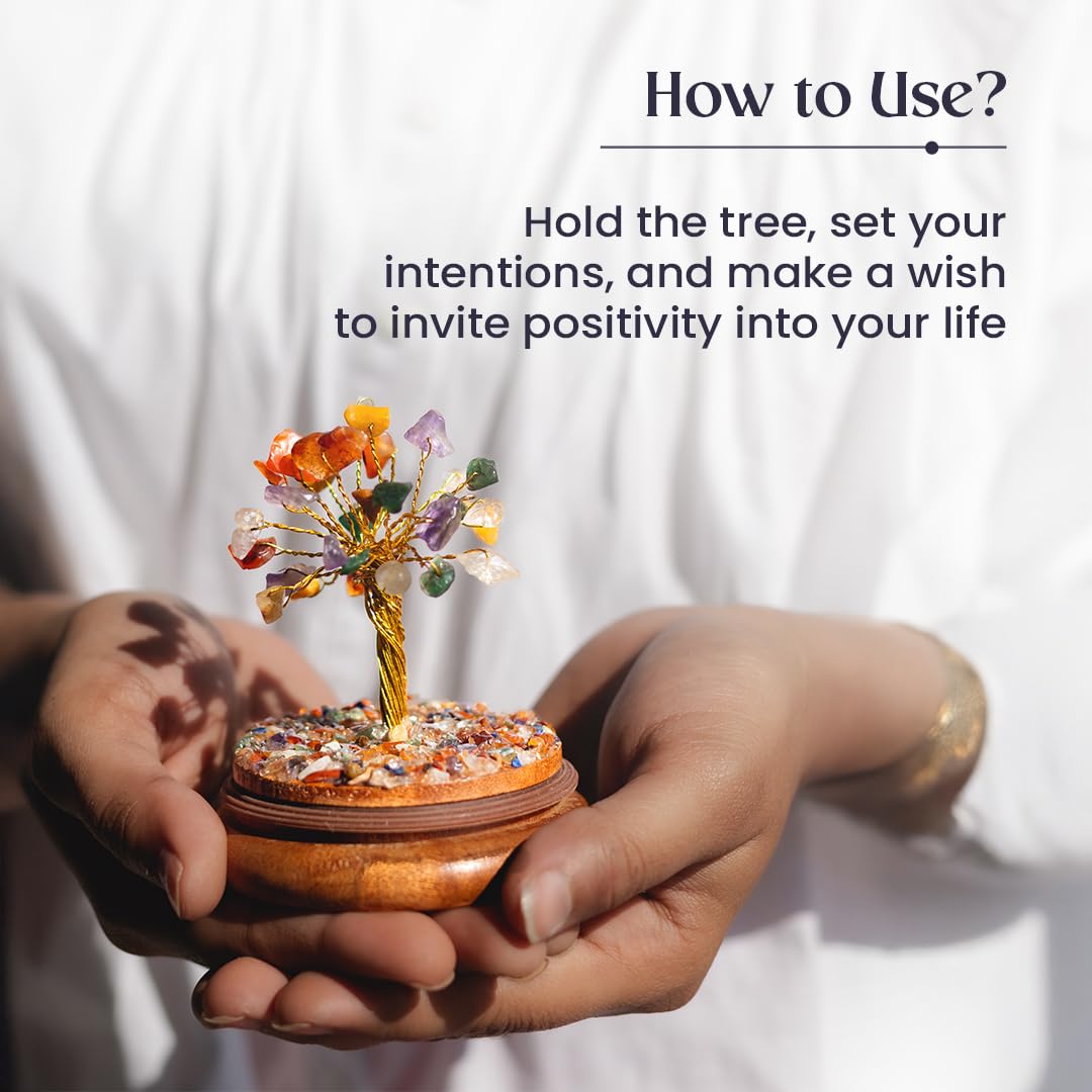 7 Chakra Crystal Tree – Gemstone Dome – Wholesale Home Decor