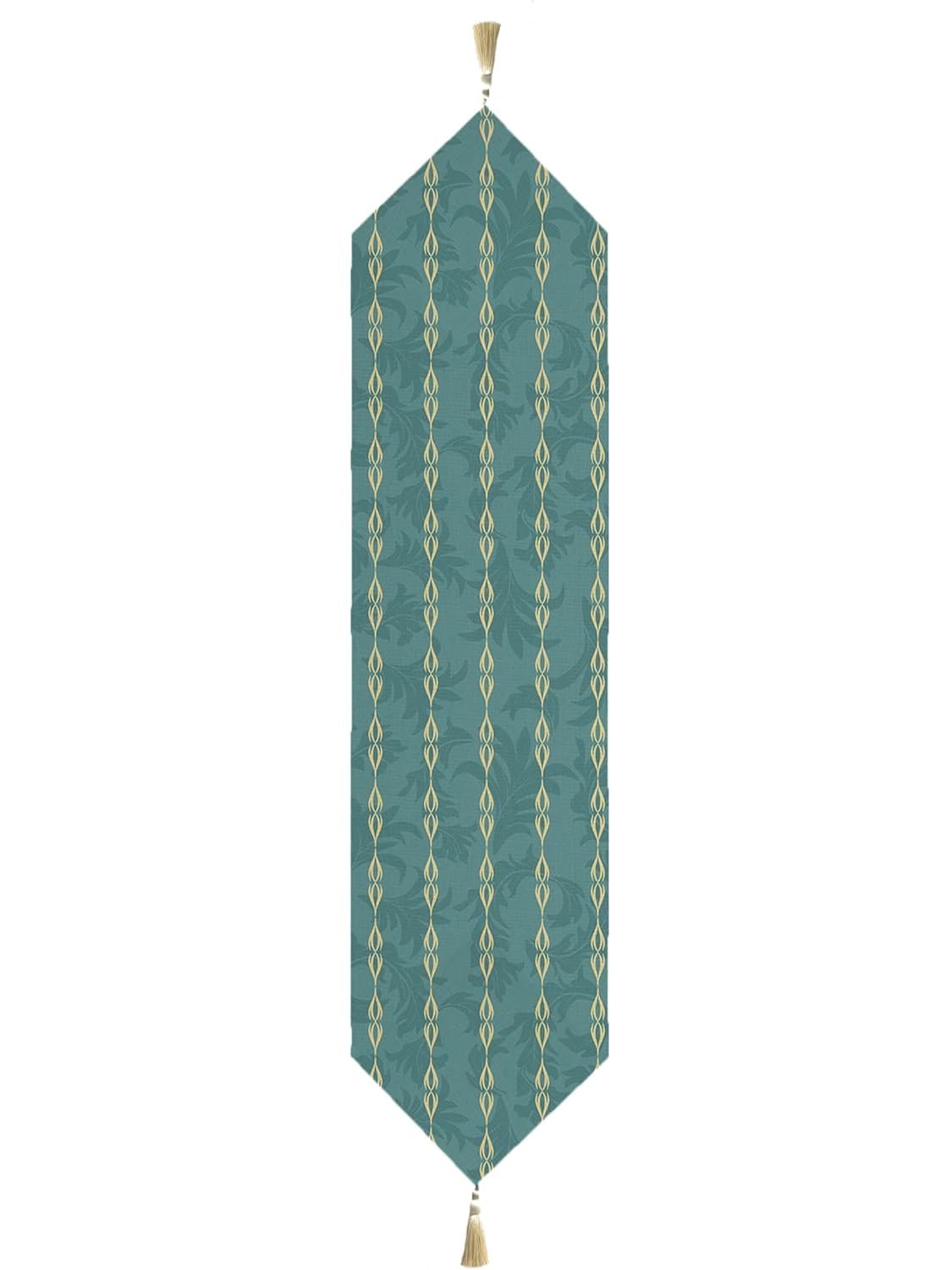 Table Runner & Bed Runner – Azure Floral Poly Cotton – 13x60 Inch Wholesale