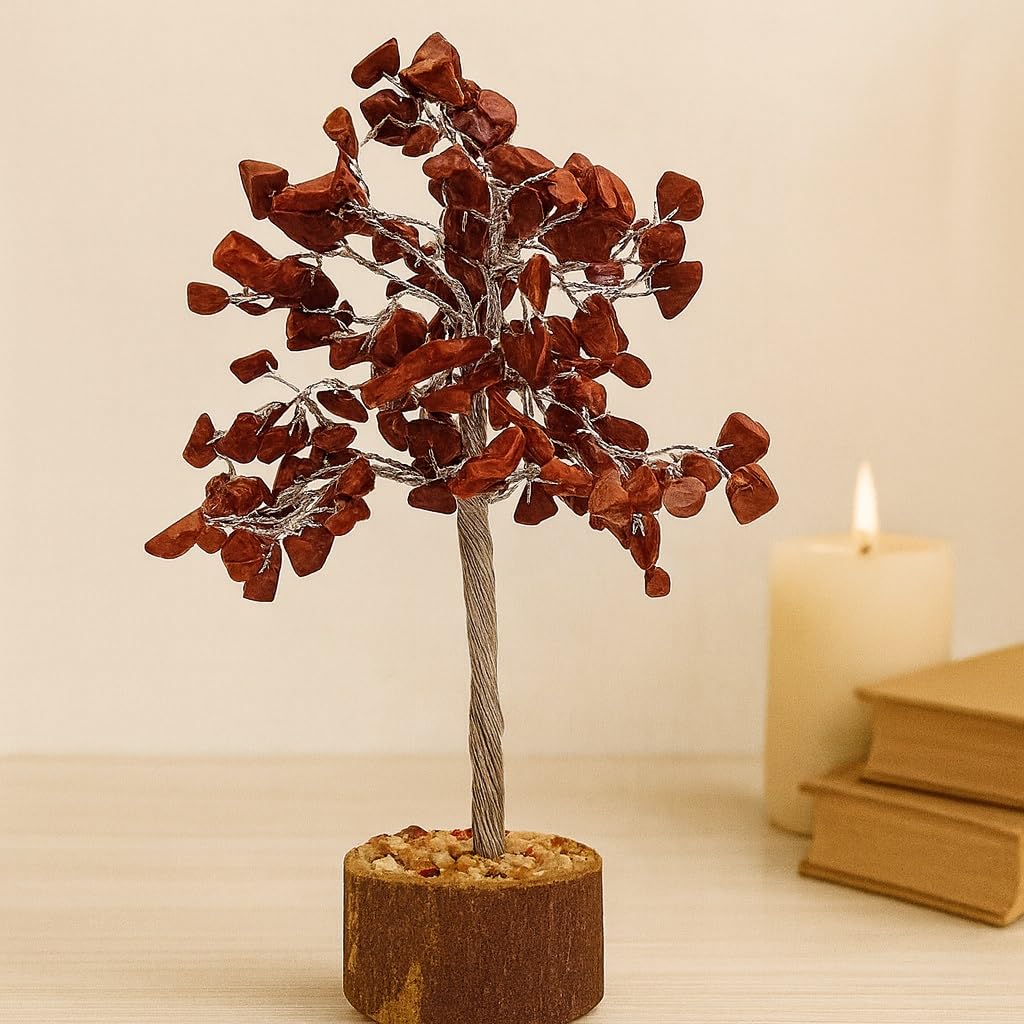Jasper Gemstone Tree – Healing Crystal Decor – 9-inch Tabletop Display
