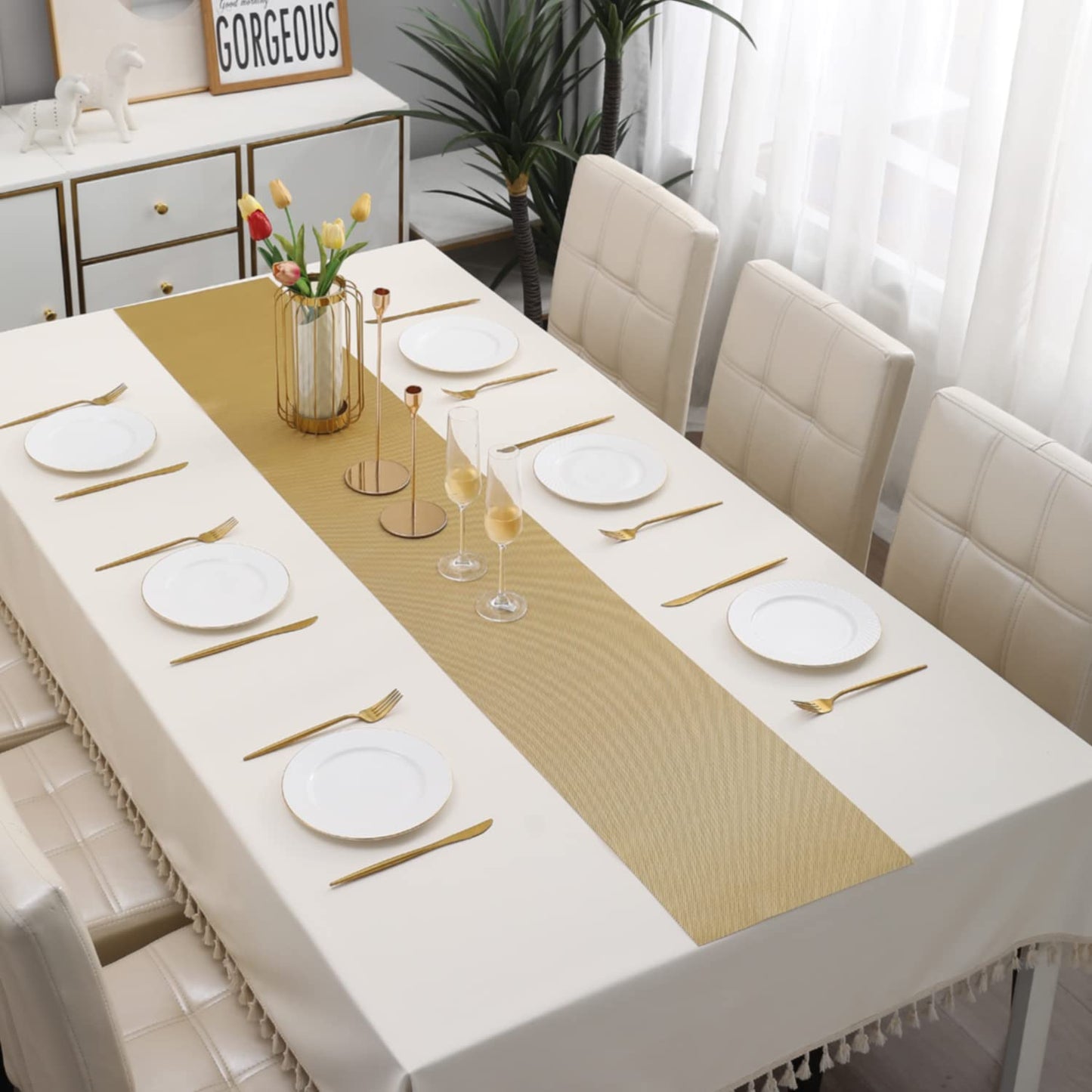 Table Runner –  Polyester Blend – 30x180 cm – Durable & Washable