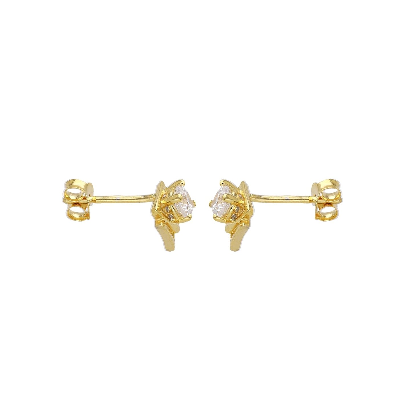 Contemporary Sterling Silver Earrings – Fashion Jewelry – 18K Gold Vermeil Micron Plated – Hypoallergenic