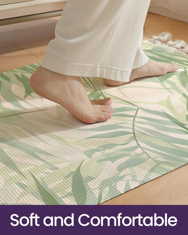 Bedside Runner – Hand Woven 100% Cotton Washable – 2x5 Feet