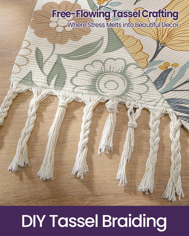 Printed Bedside Runner – Hand Woven Cotton – 2x5 ft Washable