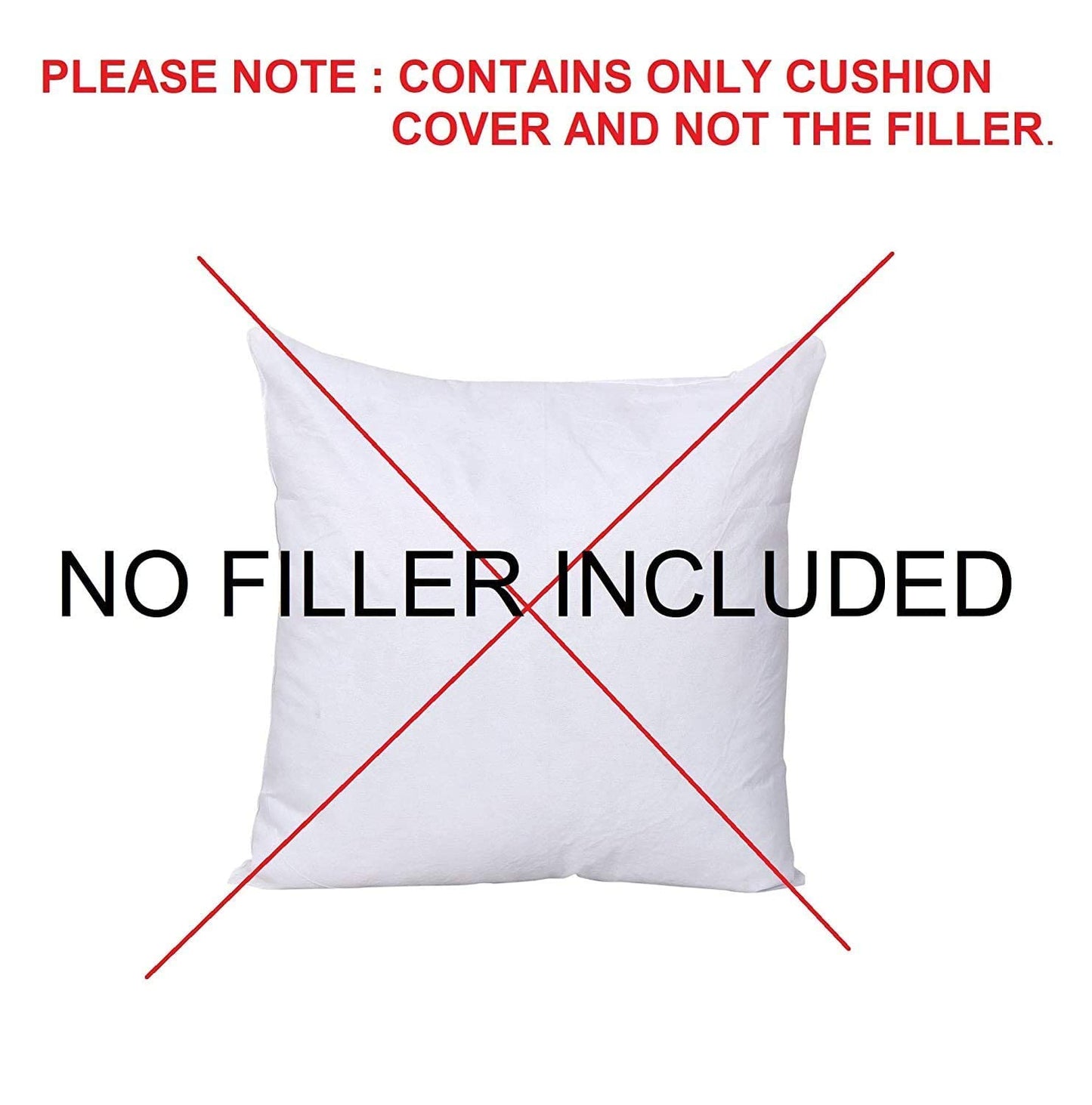 Floral Print Cushion Covers – Polycotton Blend – Invisible Zipper – 16x16 inch Set of 5