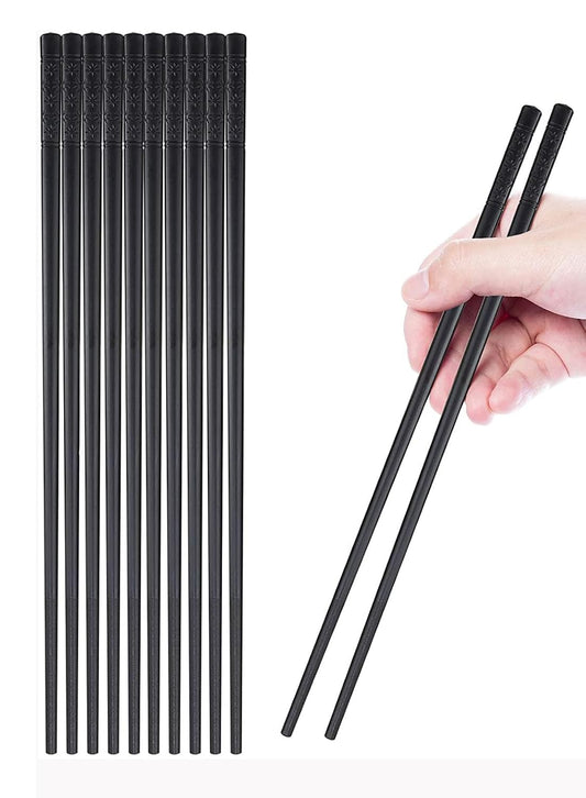 Reusable Fiberglass Chopsticks – Dining Chopsticks – Non-Slip, Dishwasher Safe – 24cm, 5 Pairs