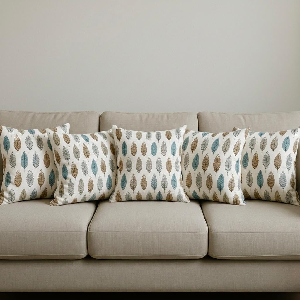 Velvet Cushion Covers – Designer Printed Polyester – Made in India – 20x20 Inch, Set of 3