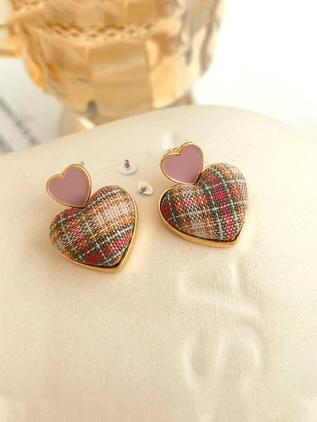 Heart Drop Earrings – Fashion Jewelry – Heart Design – Boutique Retail Stock