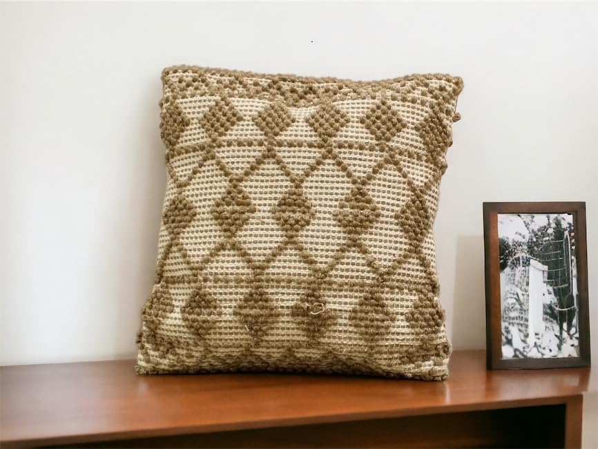 Pit Loom Cotton Cushion Cover – Hand Crafted Bohemian – 18"x18" Set of 2