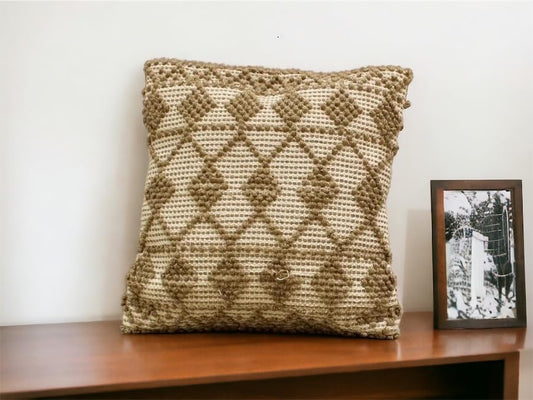 Pit Loom Cotton Cushion Cover – Hand Crafted Bohemian – 18"x18" Set of 2