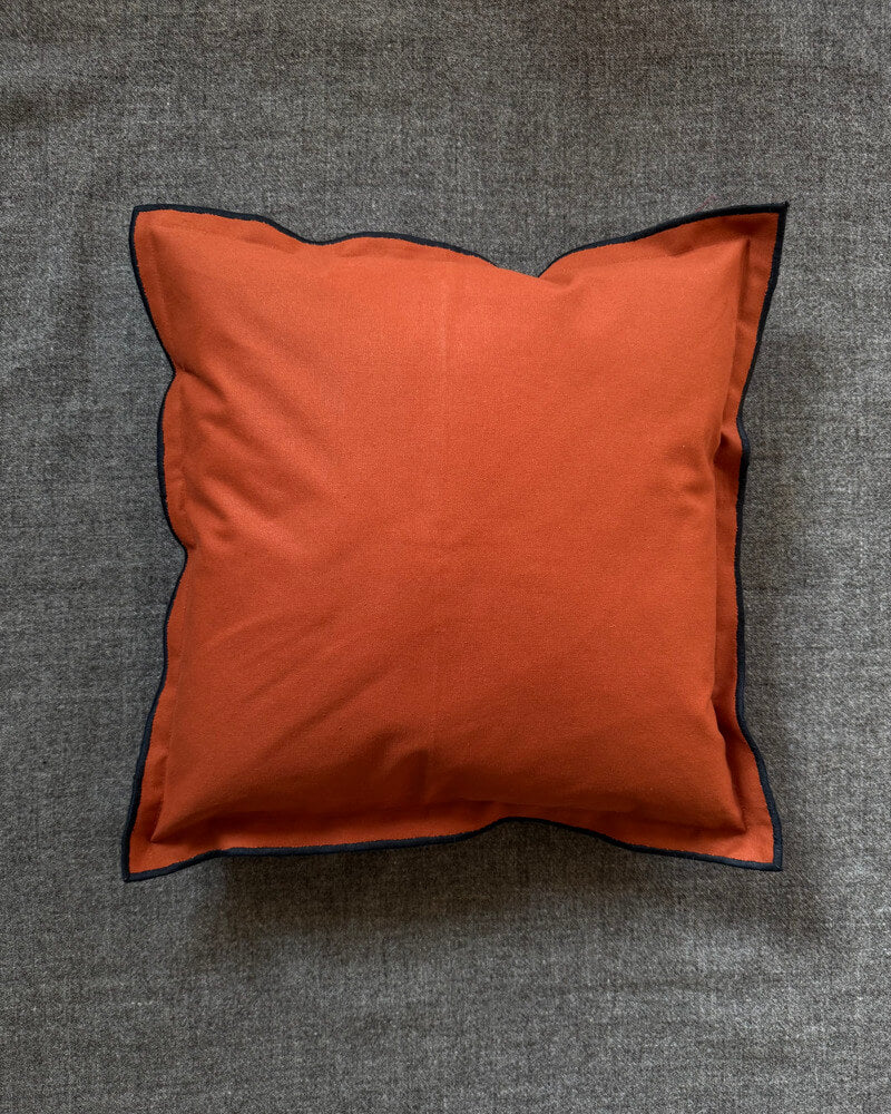 Marna | Solid Rust Cushion Cover