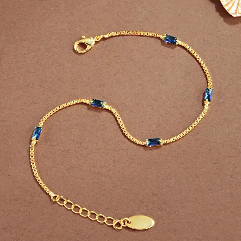 Zirconia Chain Bracelet Women - Elegant Daily Jewelry