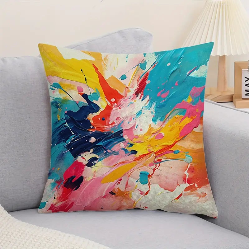Abstract Throw Pillow Covers 4 Pack - Modern Decorative Cushion Cases