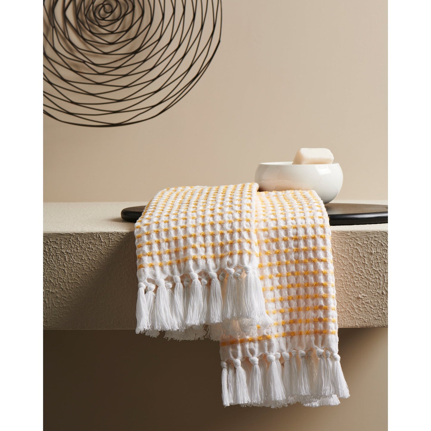 Cotton Waffle Towel For Hand - Quick Drying, Absorbent