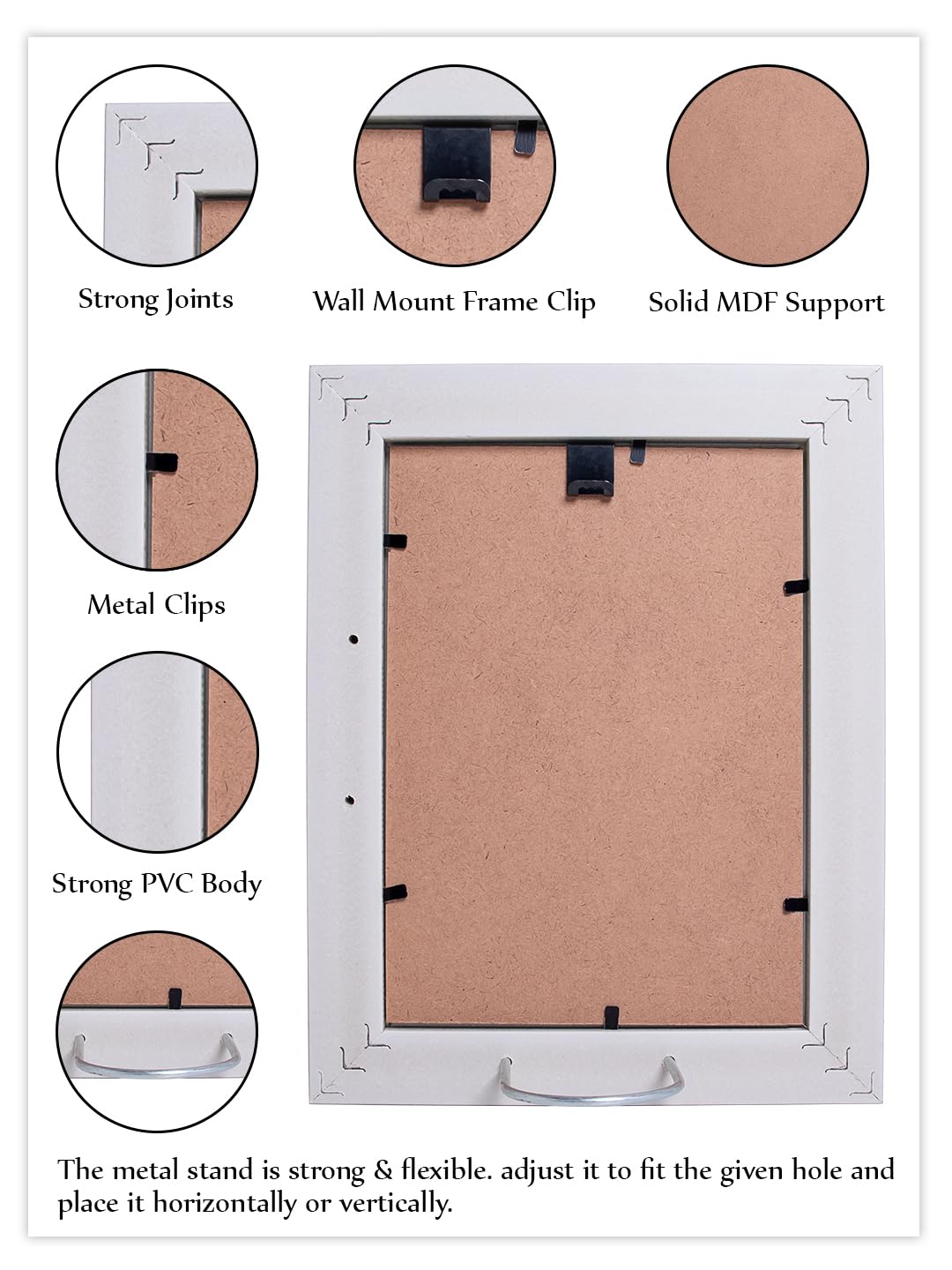 Rustic Dusty Grey Photo Frame – Versatile Display  – 5x7 Inch