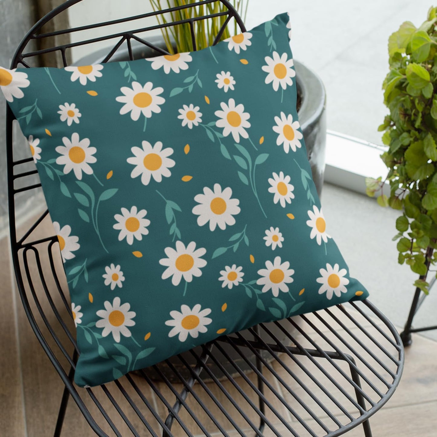 Digital Print Velvet Cushion Covers – 18x18 inch, Floral & Abstract, Pack of 2