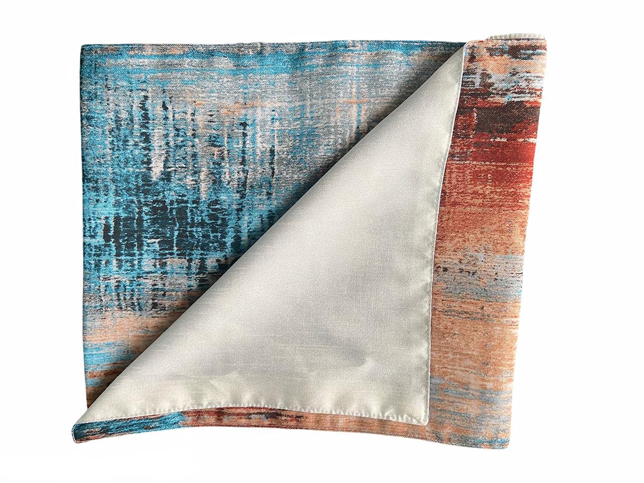 Table Runner – Cotton Feel Digital Print, Clover Design – 13x72 Inch