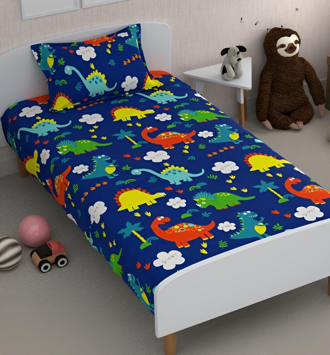 Kids' Bedsheet Set - Microfiber Wrinkle-Free - Single (60x90") with Pillow Cover
