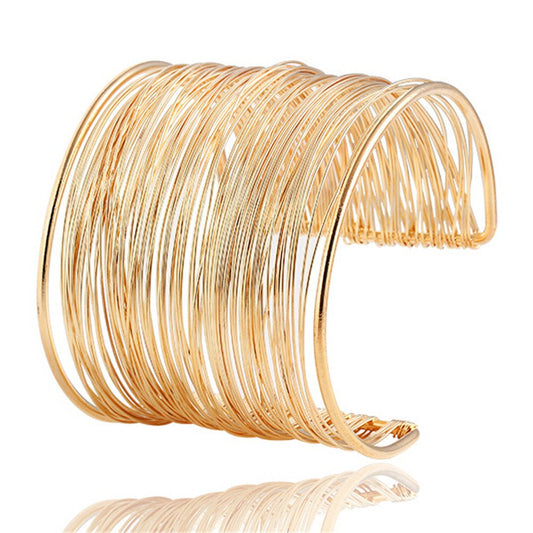 Gold Plated Cuff Bracelet – Fashion Jewelry