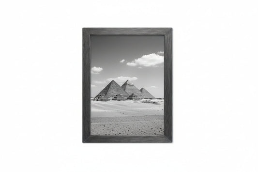 6x8 Photo Frame – Wooden Picture Frame – Black Woodgrain – Handcrafted