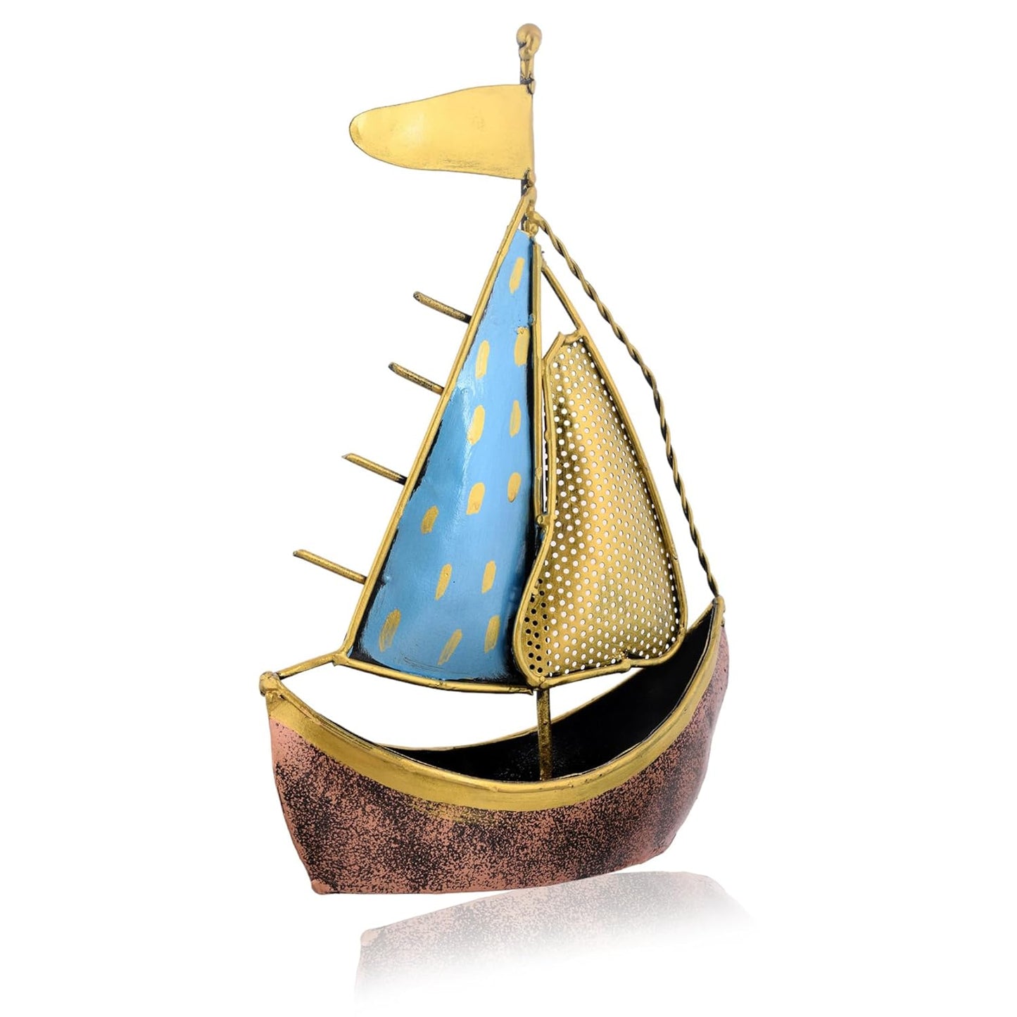 Decorative Figurine – Metal Turkish Ship Boat Naav – 12.1in Height