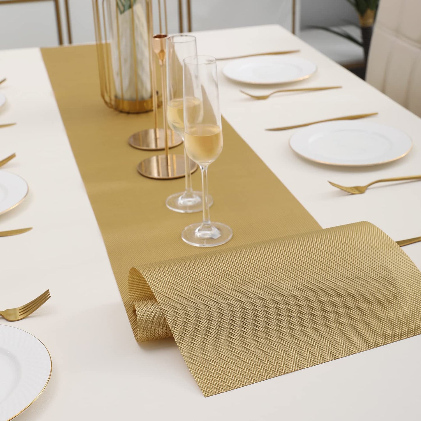 Table Runner –  Polyester Blend – 30x180 cm – Durable & Washable