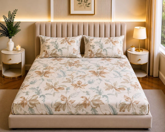 Bedsheet | Polycotton 310TC Elastic Fitted | 3pc Set