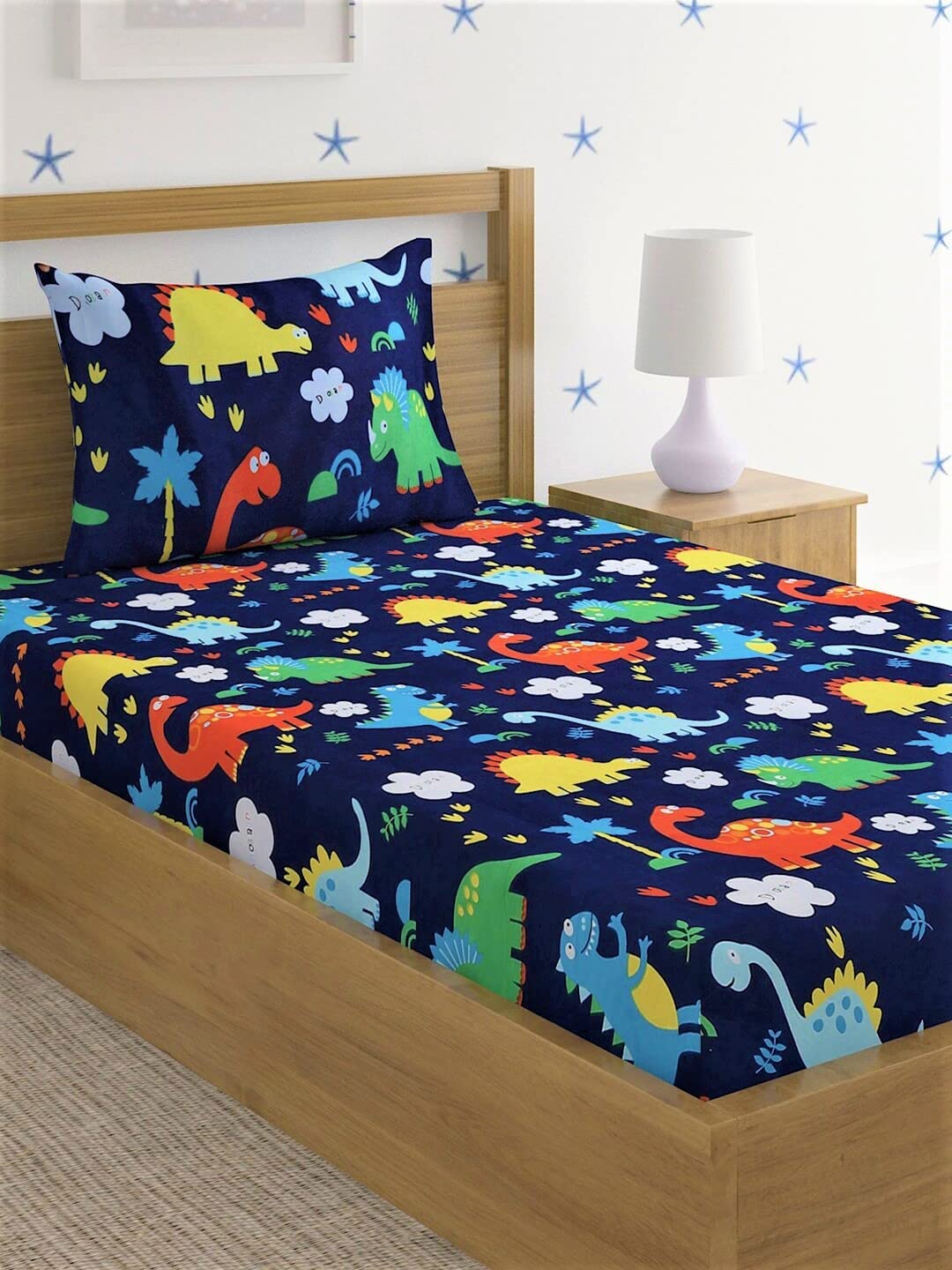 Kids' Bedsheet Set - Microfiber Wrinkle-Free - Single (60x90") with Pillow Cover