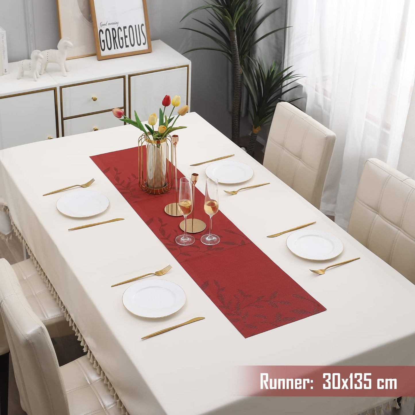 Wholesale Table Runner – Polyester Blend – 30x135 cm – Easy Clean