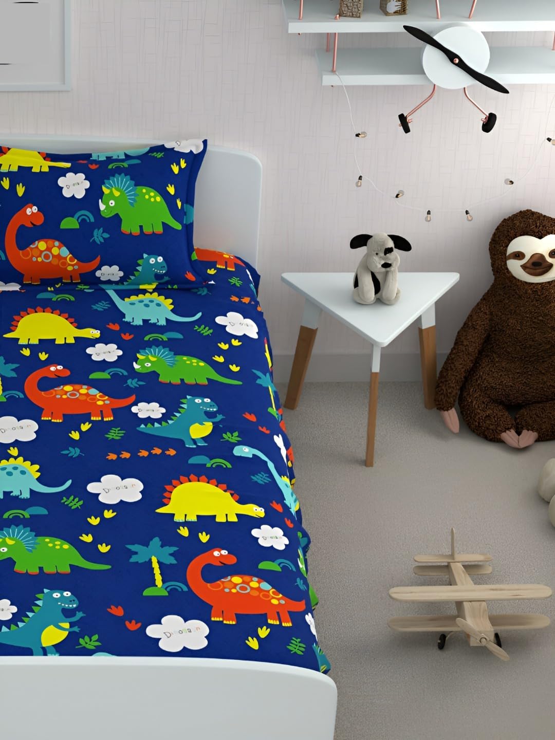 Kids' Bedsheet Set - Microfiber Wrinkle-Free - Single (60x90") with Pillow Cover
