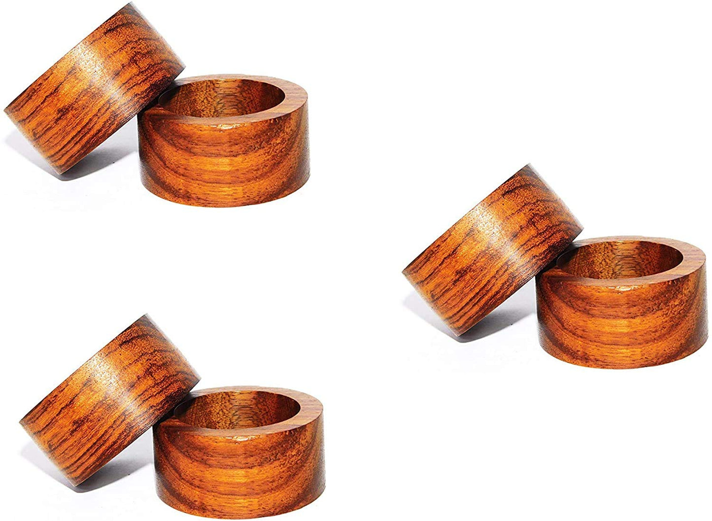 Wooden Napkin Rings – Tableware Accessories – Versatile Design – Pack of 12