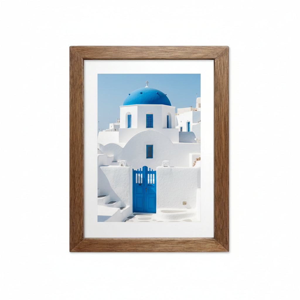 6x8 Photo Frame – Brown Woodgrain – Moisture Resistant