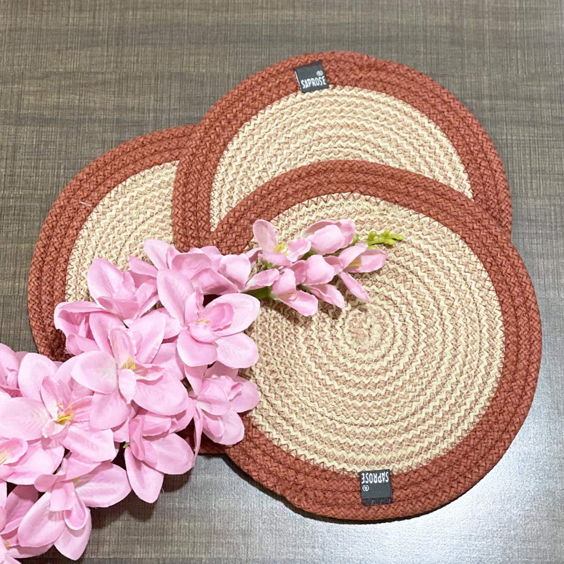 Trivet – Polypropylene Braided, Machine Washable – 23cm Round (3 PC Set)