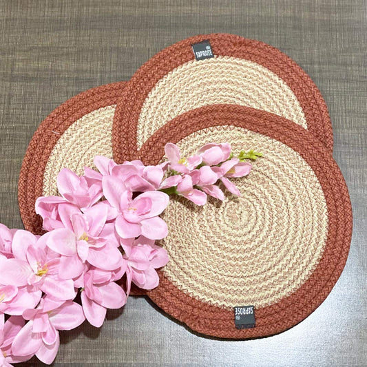 Trivet – Polypropylene Braided, Machine Washable – 23cm Round (3 PC Set)