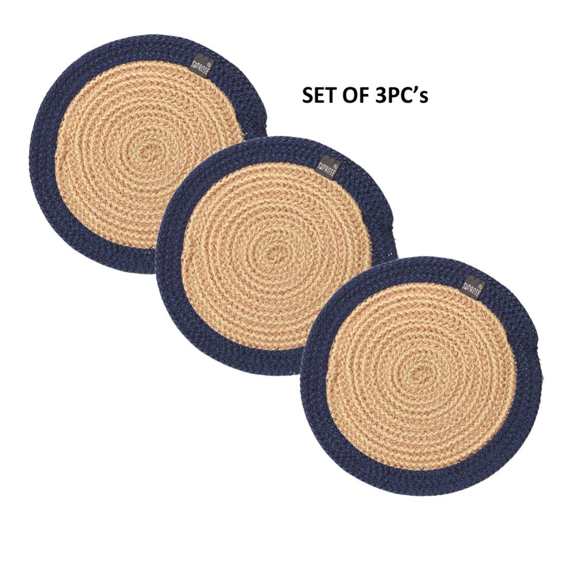 Trivet Set – Polypropylene Machine Washable – 23cm Round 3-Piece