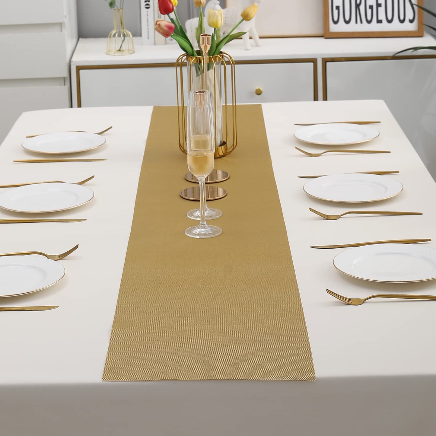 Table Runner –  Polyester Blend – 30x180 cm – Durable & Washable
