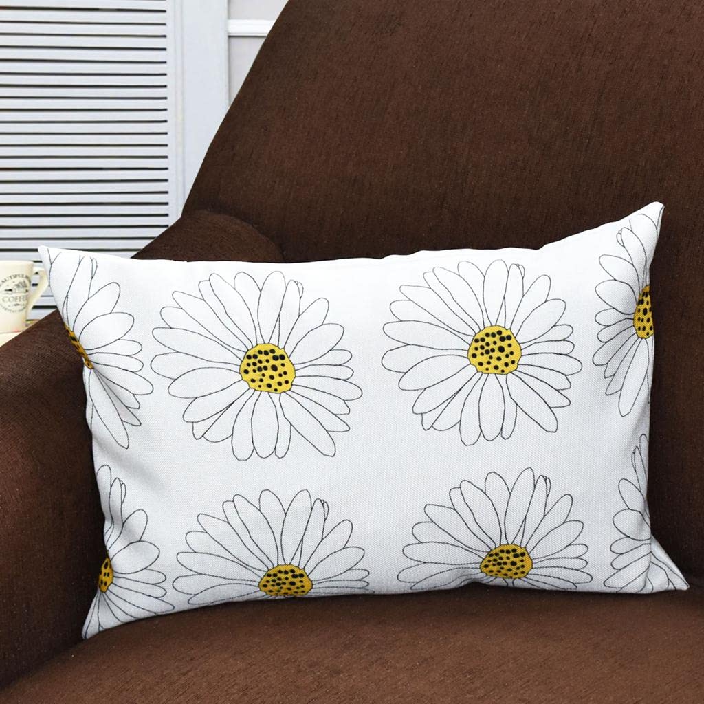 Wholesale Cushion Covers – Jute Rectangular Floral – 12x18 inch, 2-Pack