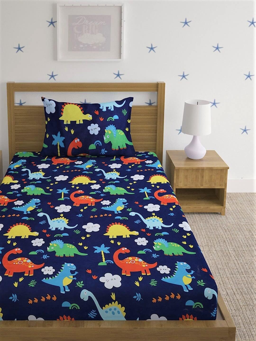 Kids' Bedsheet Set - Microfiber Wrinkle-Free - Single (60x90") with Pillow Cover