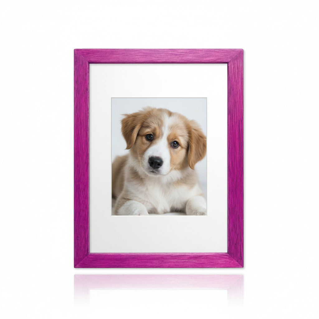 Pink Woodgrain Photo Frame – Wooden Picture Frame – 6x8 inch