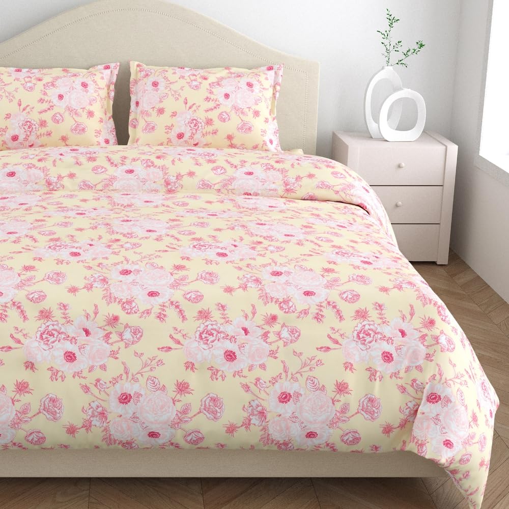 Double Bed Bedsheet Set - Ultrasoft Cotton - Queen Size | 3-Piece