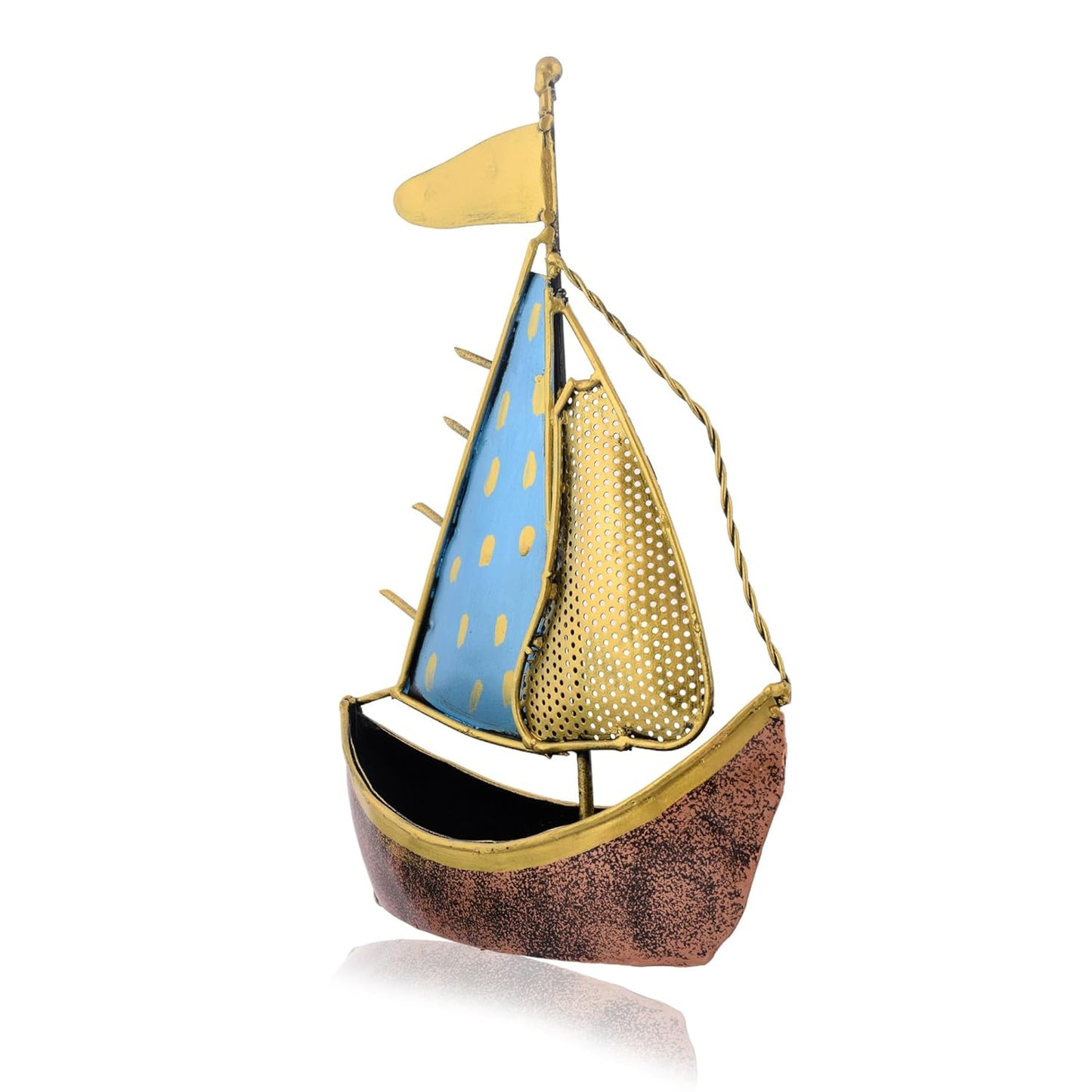 Decorative Figurine – Metal Turkish Ship Boat Naav – 12.1in Height