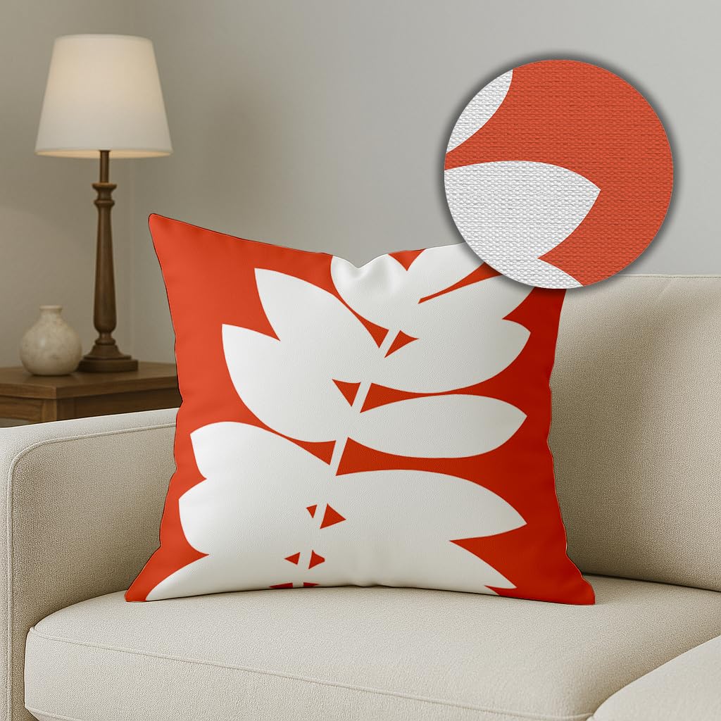 Wholesale Polycotton Cushion Covers – Botanical Leaf Print – 18x18 Inches, Set of 4