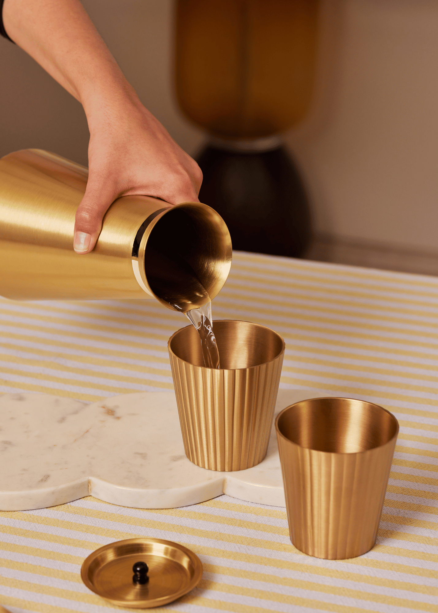 Avisa Brass Tumblers- Set of 2