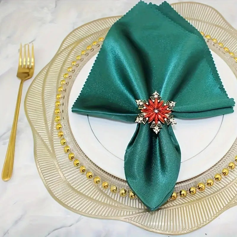 Flower Napkin Rings (6pcs) - Wedding and Party Table Decor