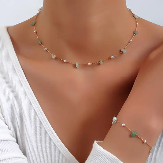 Vintage Pendant Necklace Set - Dainty Minimalist Jewelry