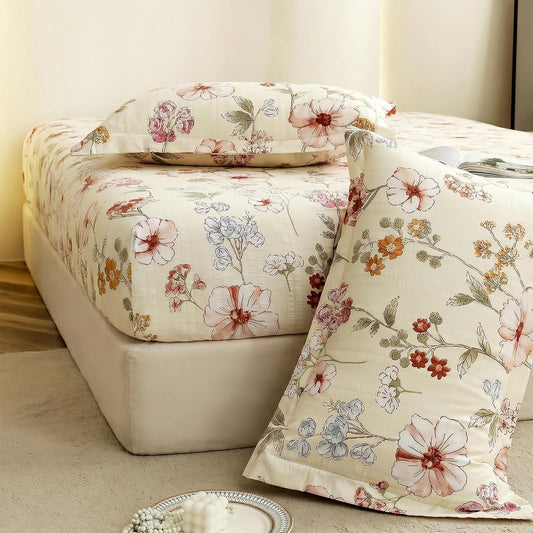 Bedsheet | Cloud Cotton 360 Elastic Fitted | King Size 3-Piece